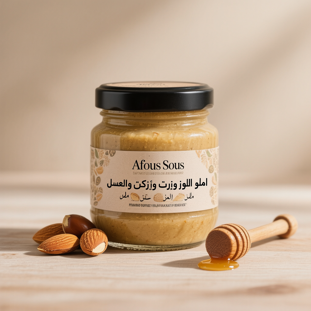 املو اللوز وزيت الاركان والعسل