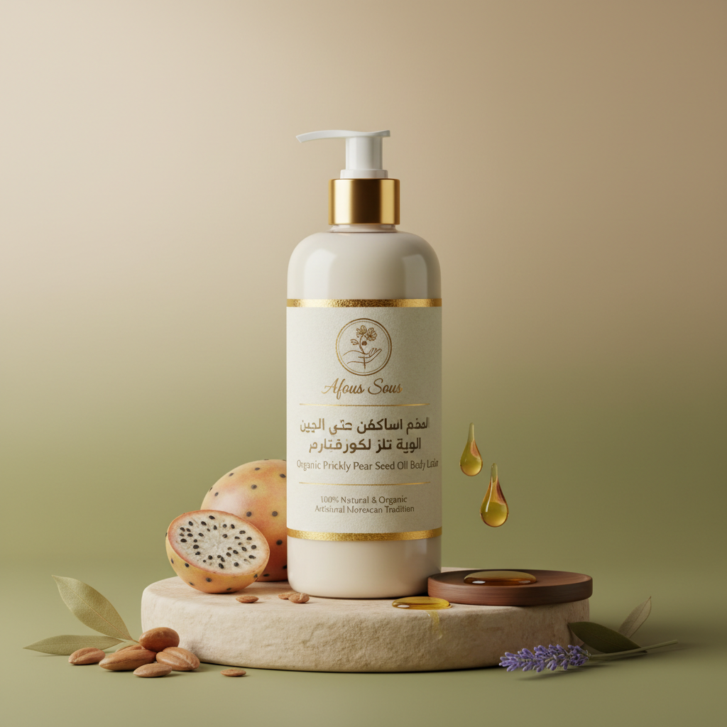 لوشن الجسم بزيت التين الشوكي العضوي