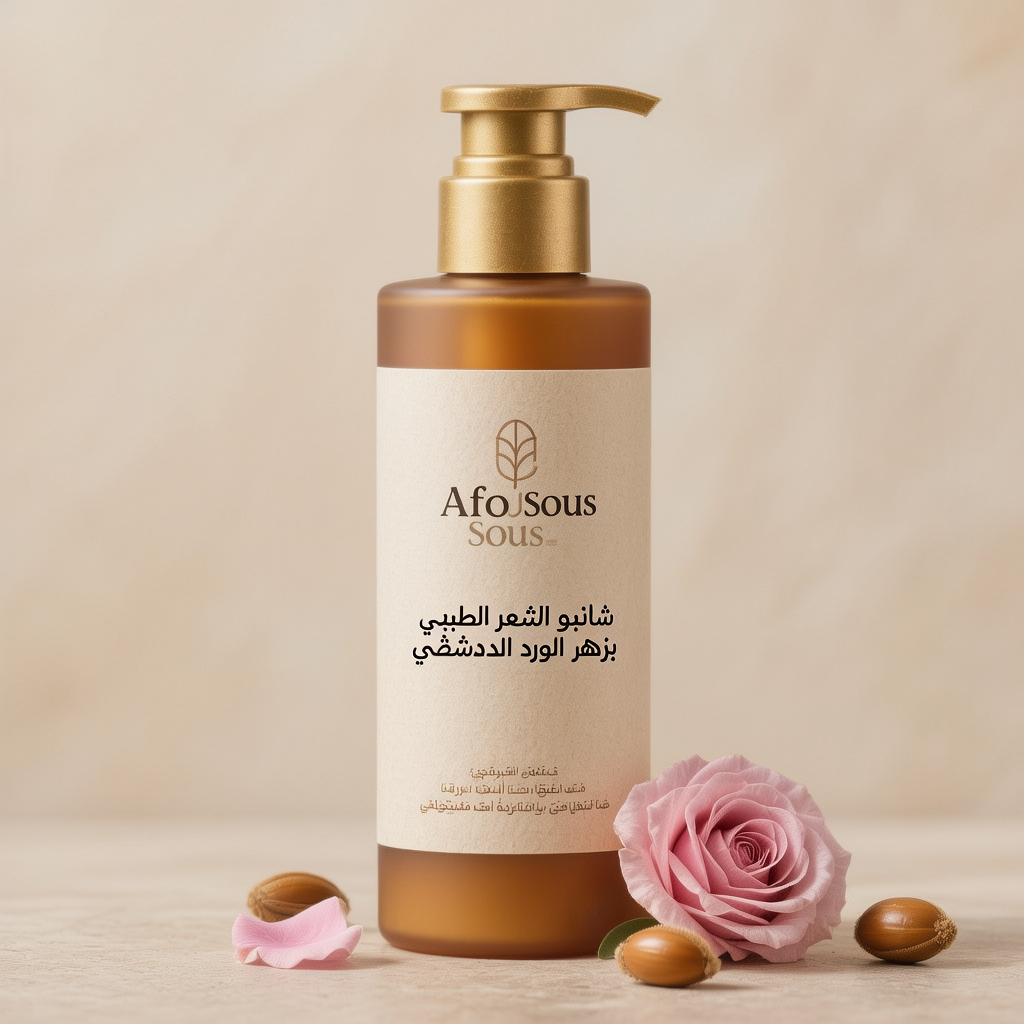 شامبو الشعر الطبيعي بزهر الورد الدمشقي