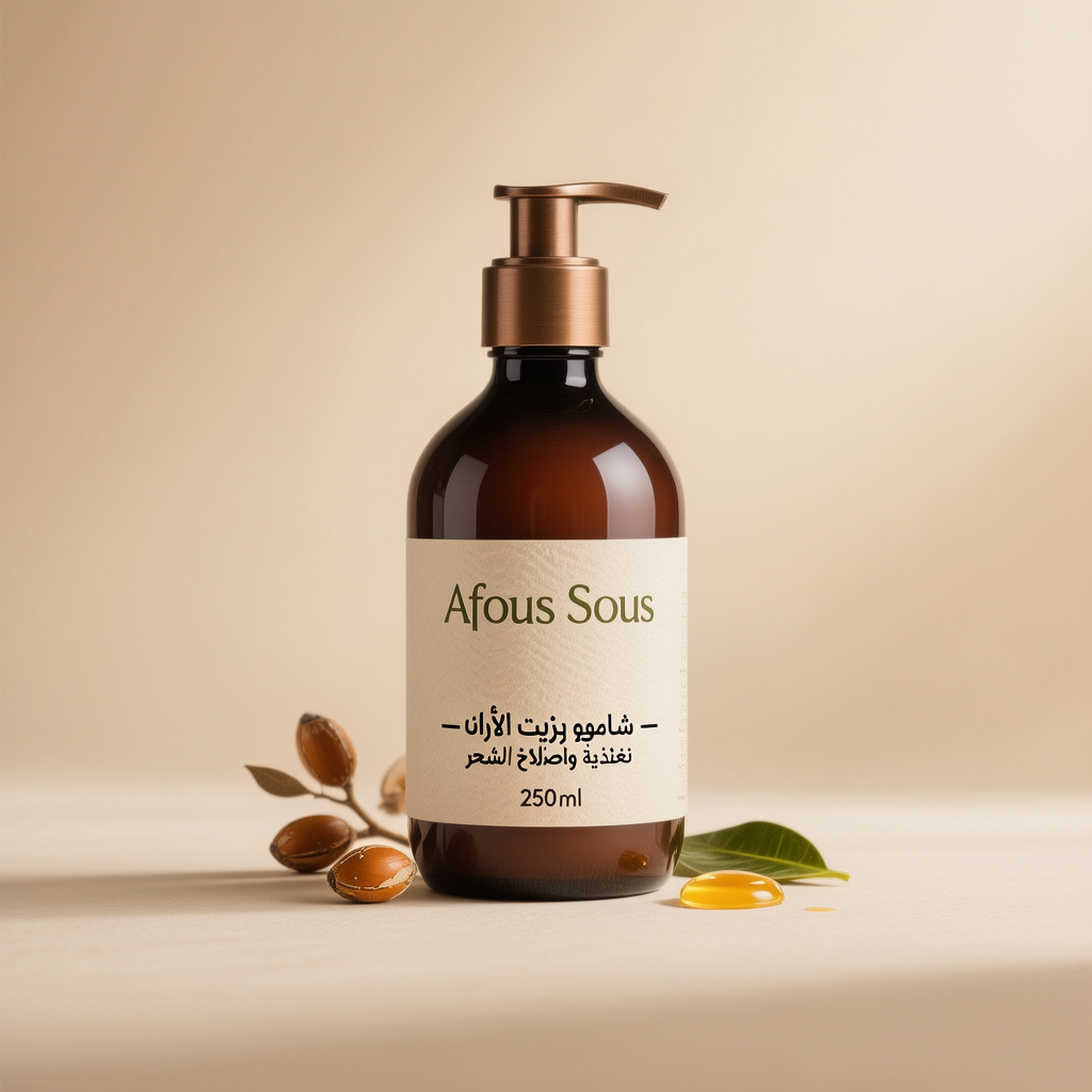 شامبو بزيت الأركان – تغذية وإصلاح الشعر